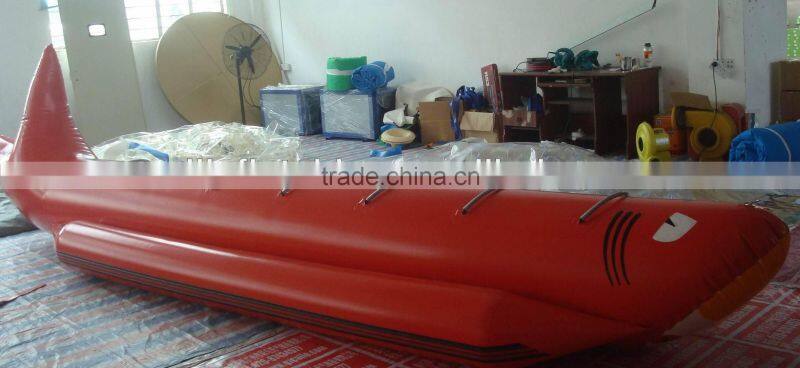 adult inflatable fly fish / fly fish boat for water sport / flying fish