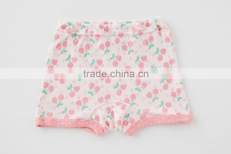 100% cotton products high quality baby girl's underwear pattern boxer pants kid wear toddler clothing children inner wholesale