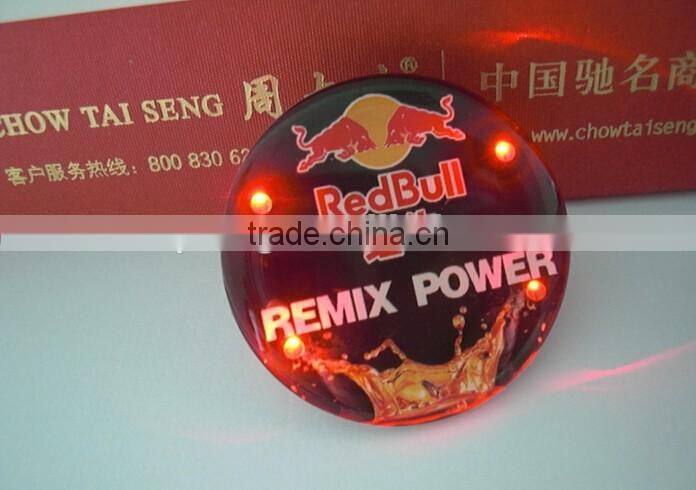 commercial light led flashing lapel pins give away badge gifts