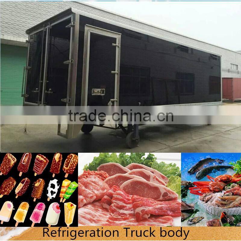 20feet refrigerated truck body for fresh meat fish /cooling van truck