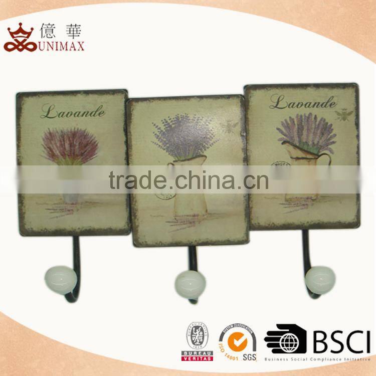 Customized flower theme metal wall sign for sale