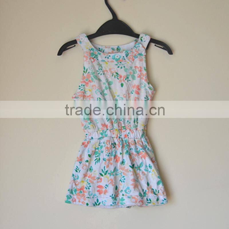 2016 Hot selling summer baby girls kids dress beautiful baby dress high qulity