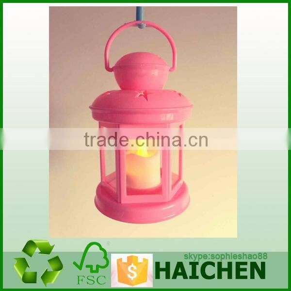 Mini portable plastic Led hurricane lantern