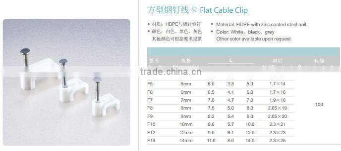 High Quality Nylon Plastic Flat Cable Clip
