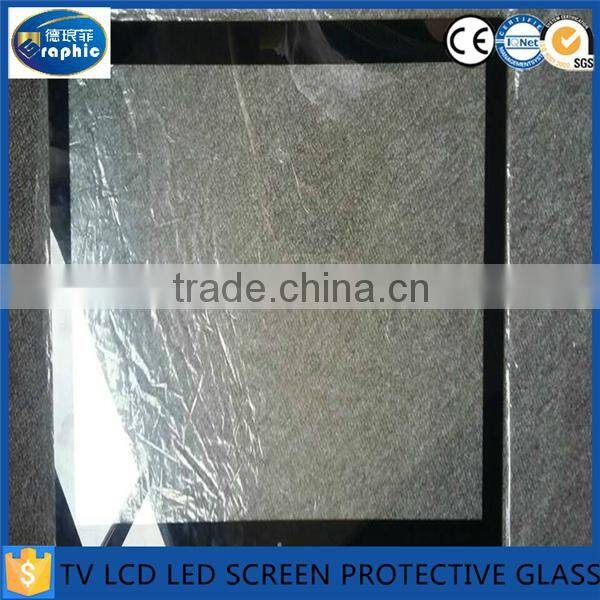 Clear flat edge LCD/LED/TV display screen glass