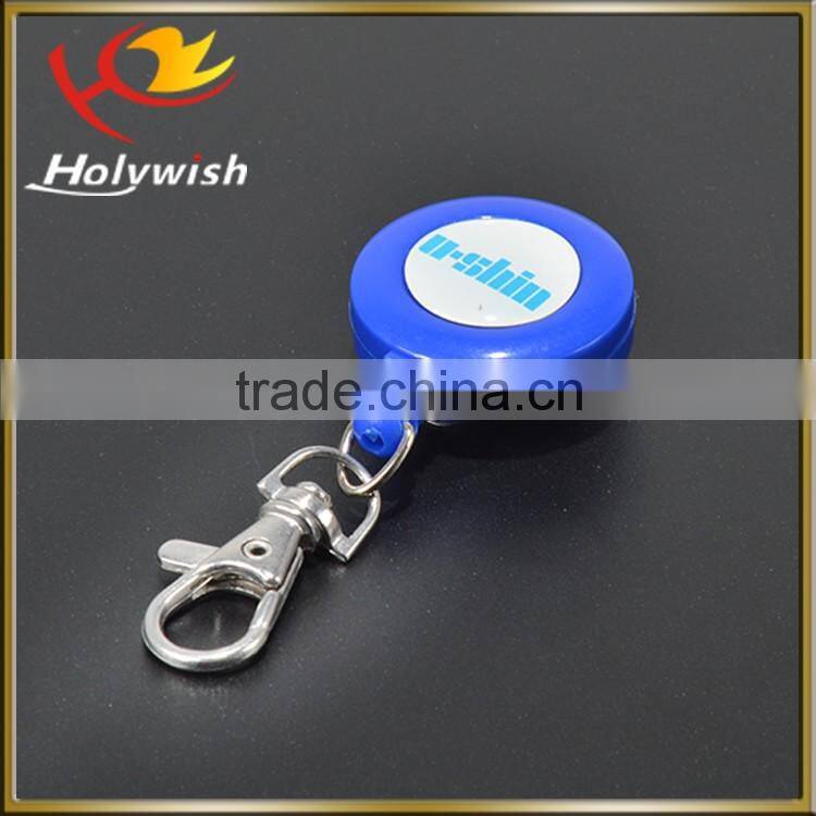 Promotional novelty round plastic yoyo badge reel with lanyard
