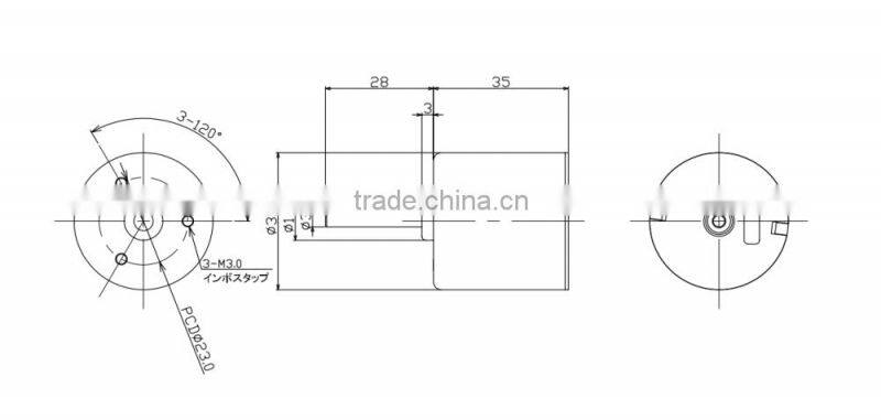 FB-844 36mm 24v ATM machine with brushless dc motor