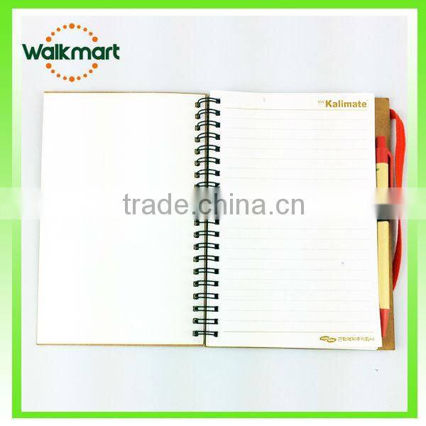 Recycled Notepad with pen and elastic