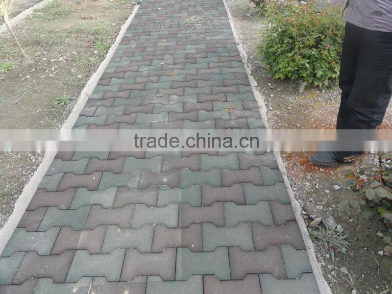 Rubber Tile making machine recyling tile roduction line with ce mark