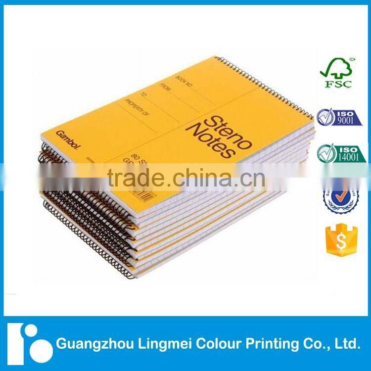 Overseas bulk notebook spiral binding hardcover book printing