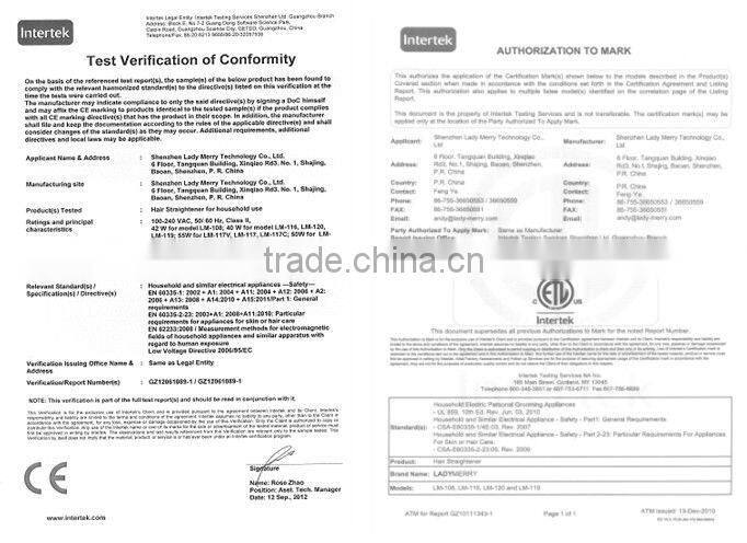 Special black ion hair straightener