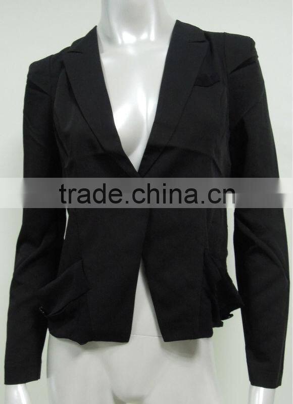 black casual fashion blazer women, ladies blazer designs