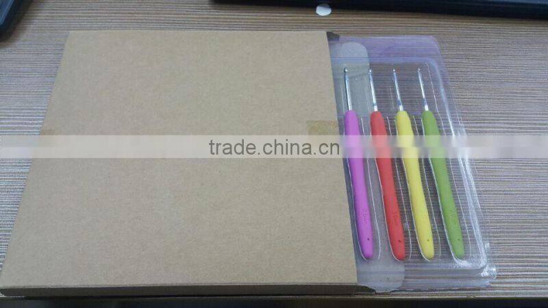 9pcs/11pcs Colorful Metal Crochet Hook Set Aluminum knitting needle set