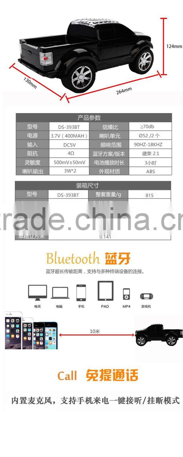 SUPER BASS WIRELESS MINI CAR BLUETOOTH PORTABLE SPEAKERS FOR Samsung Sony LG