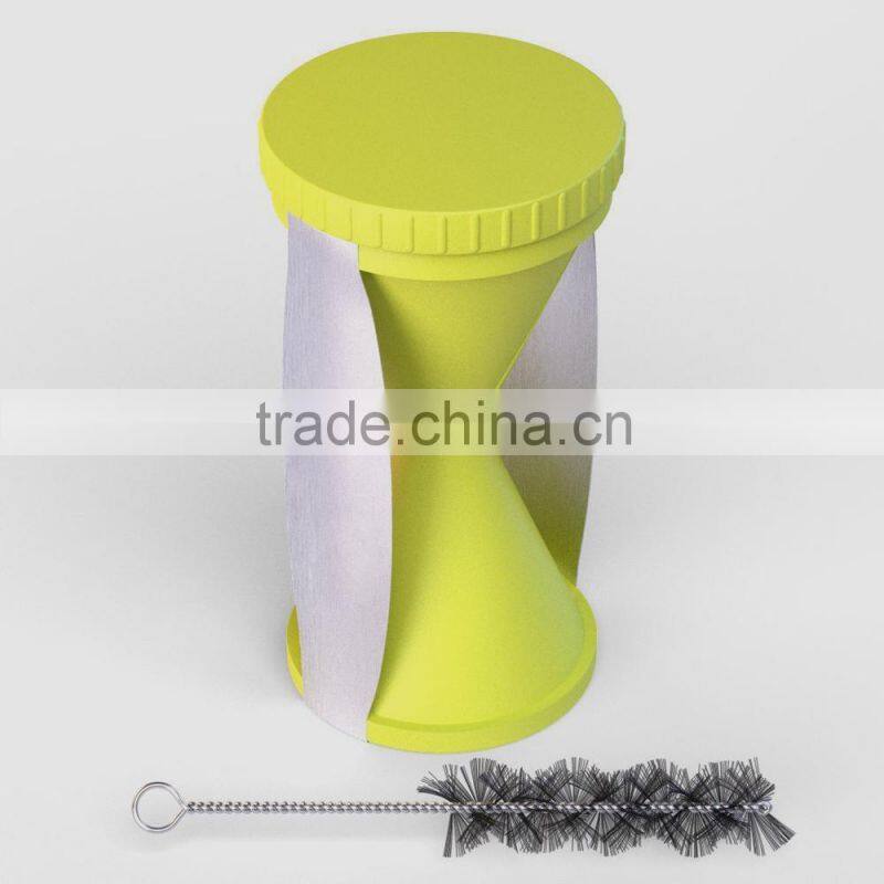 Green Black Stainless Steel Spirelli Spiral Slicer Spiral Vegetable Slicer as seen on TV