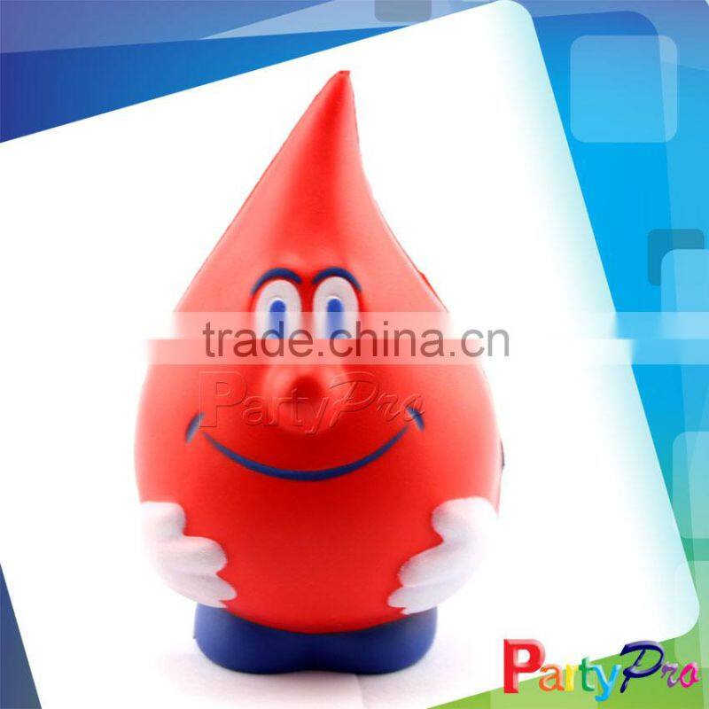 Partypro 2015 New Wholesale 4/5/6.3/7/7.6/10/15/20CM DIA Custom Water Drop Stress Ball