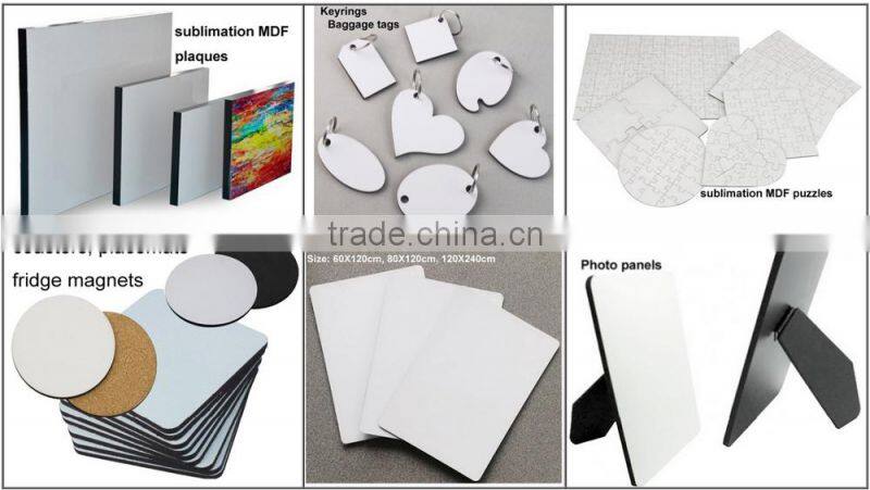sublimation blank MDF 12mm shield for collection from China