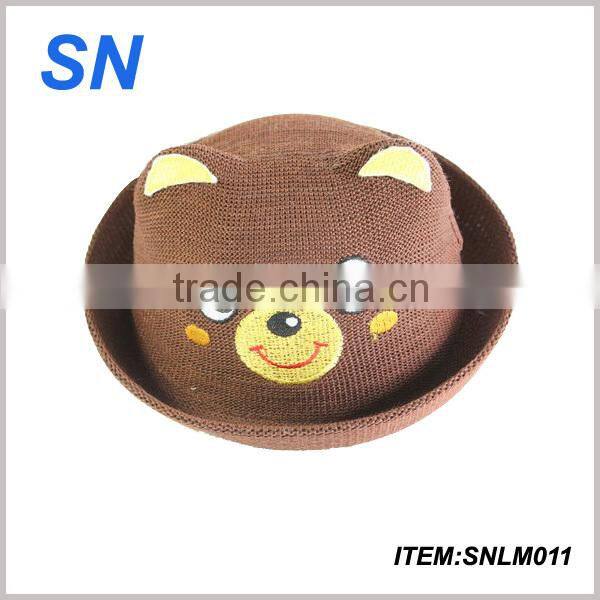 good quality customize girls peru straw hats
