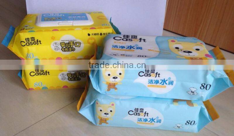 Baby face cleansing wet wipes/cleansing face wipes/OEM manufacturer China