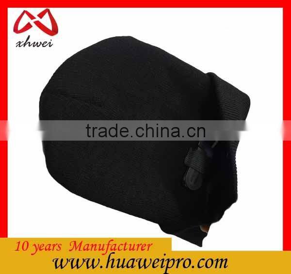 Custom Logo Winter Beanie Hat Womem Chunky Knit Warm 100% Cotton Beanie Cap