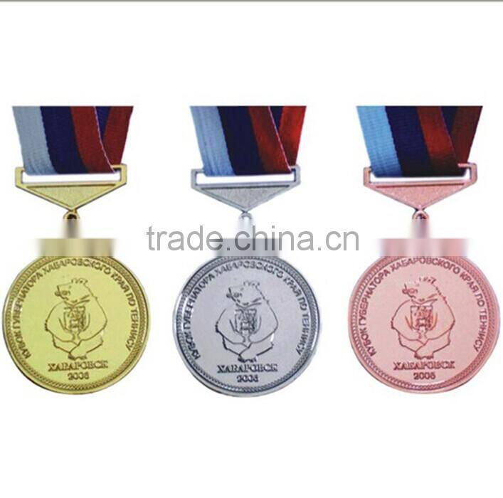 gold / nickel / bronze custom sport award metal medallion/ medal