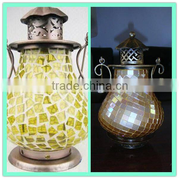 Mosaic glass hurricane oil lantern pictures