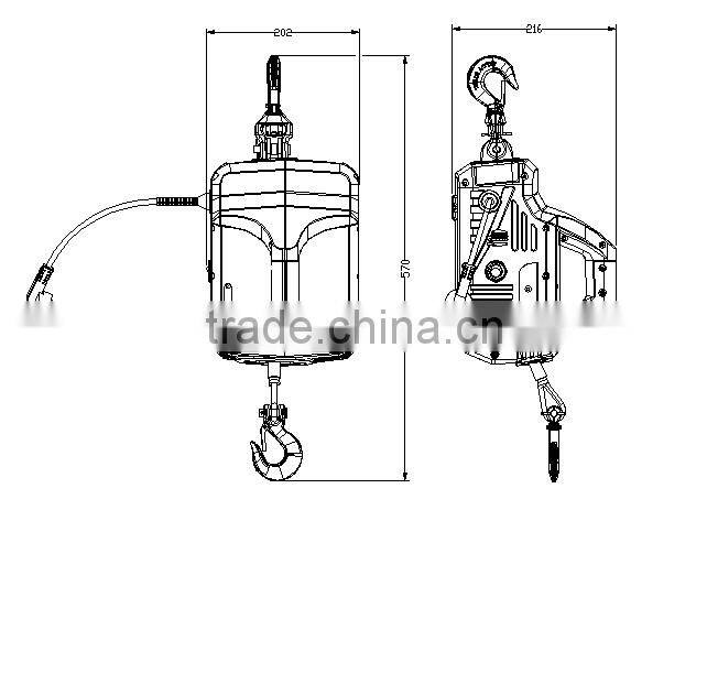 Replacement for old-fashioned come-a-longs and chainfalls,new type handheld electric winch