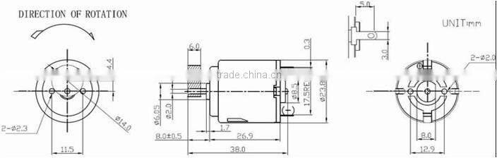 12V Micro Vibrator Motor For Massage