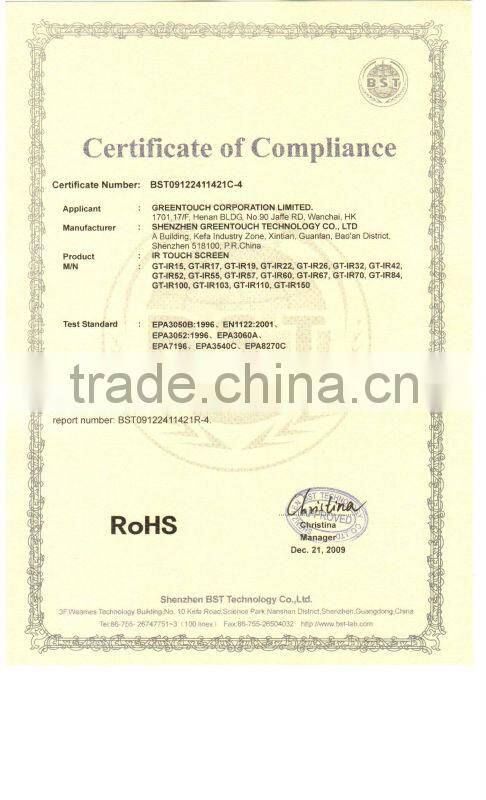 GreenTouch 32inch infrared touch screen frame ,ir screen touch display overlay kit
