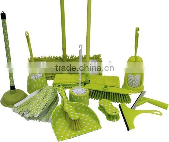 Colorful and printed houseware cleaning series including Brush,Toilet brust set,Mop,Broom