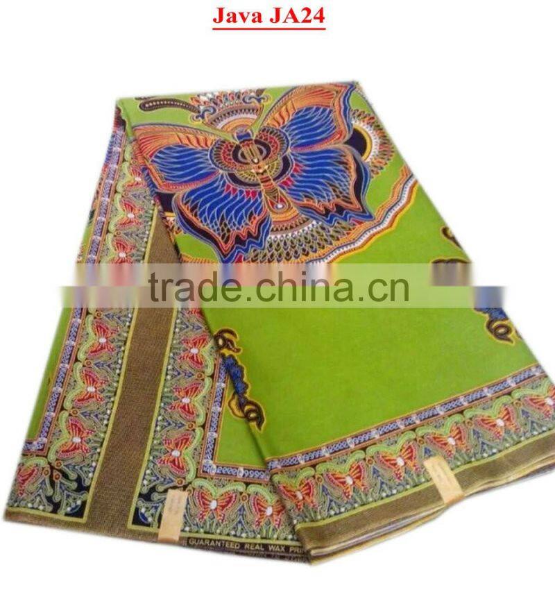 Royal blue african wax sunflower pattern soft material good quality african wax