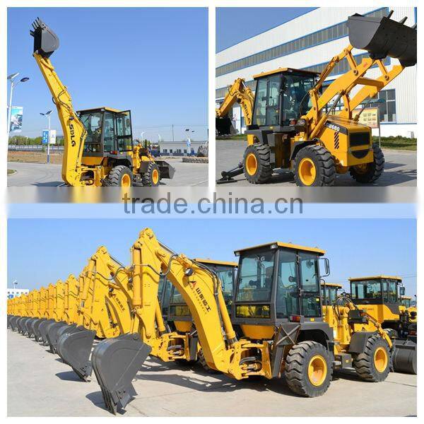 Articulated Backhoe Loader China SDLG Cummins engine hot sale