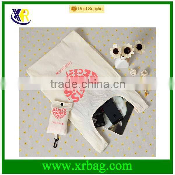 Custom large cotton foldable tote shopping bag