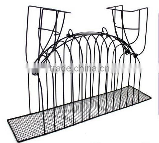 Black Iron Wire Dedicated Transport Bath Pets Cat Safe Gird Separation Cage