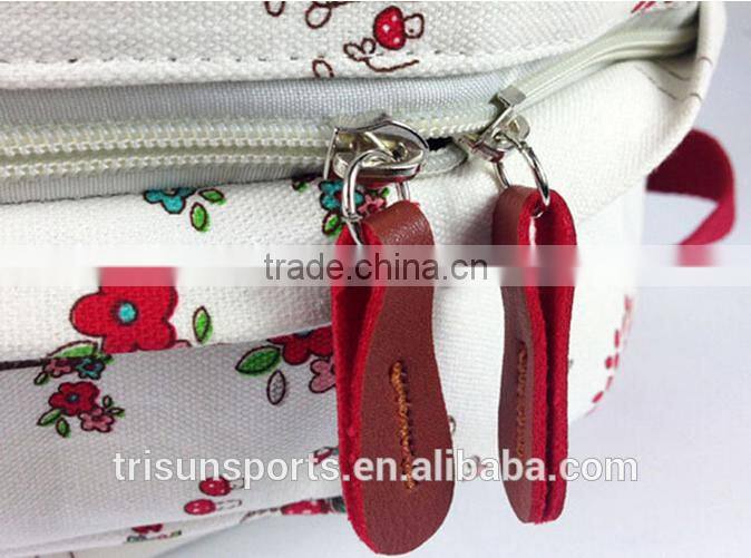 600d school make polyester backpack with cartoon character cute print bag