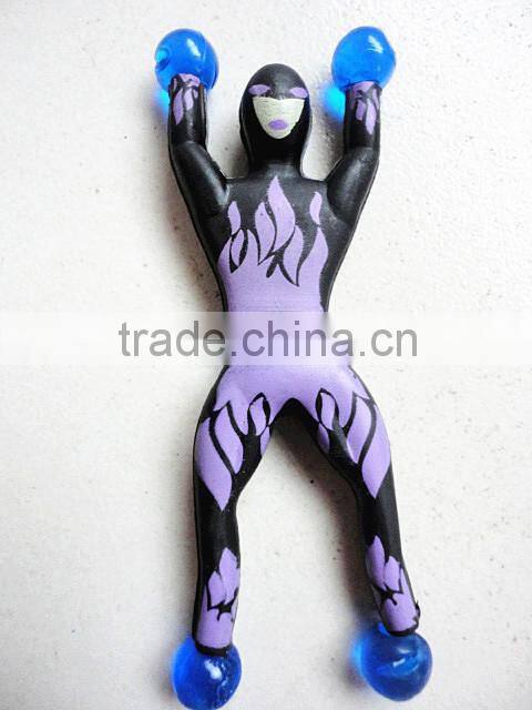 Popular sticky spider-man toys soft TPR toys