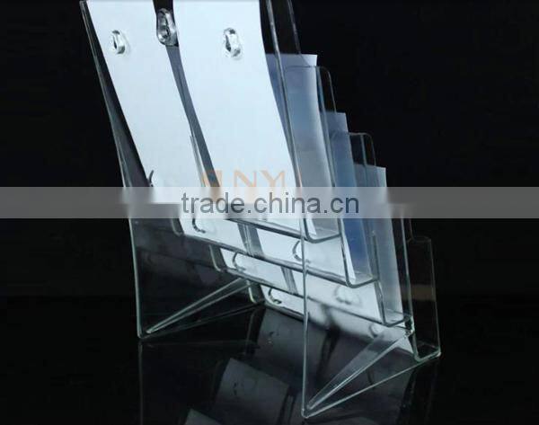 China factory supplies clear a4 acrylic brochure display