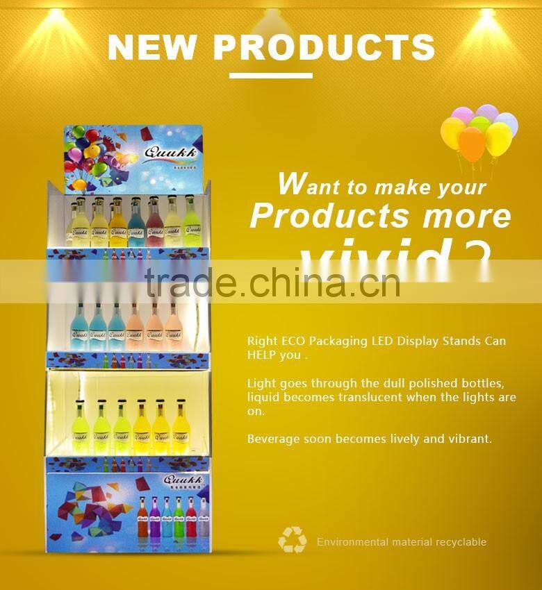 Supermarket Retail Countertop Chewing Gum Corrugated Merchandise Display Shelves