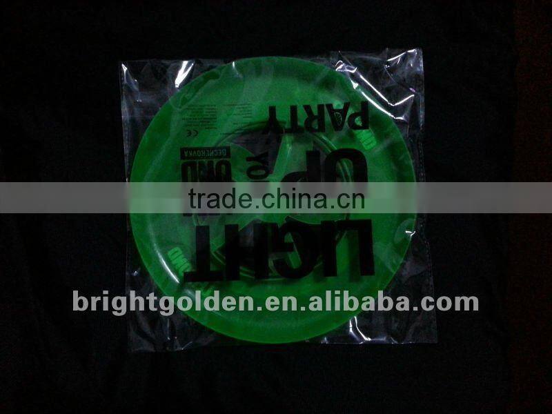 Led glow frisbee