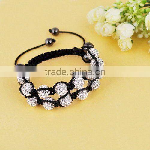 Disco ball shambala bracelet/disco ball jewelry