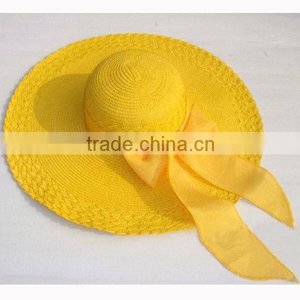 Ladies Elegant Purple Church Hats Made of Straw From Taizhou,China