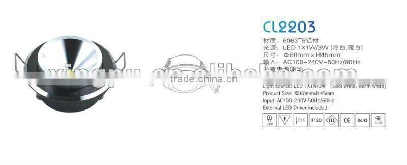 LED Cabinet light 1W,Europe standard,2 years guarantee