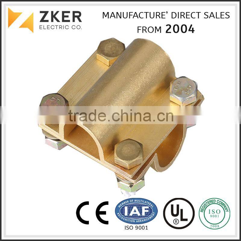 Copper Earth Rod Clamps with Brass or Copper Material