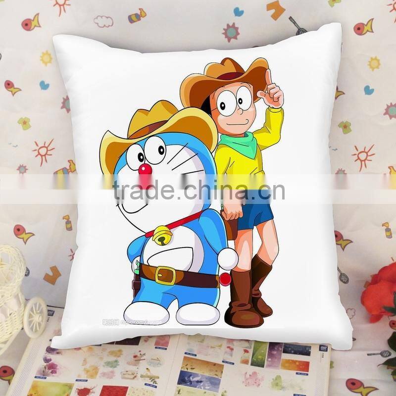 Custom Doraemon throw pillow printing , customize printed Doraemon throw pillow