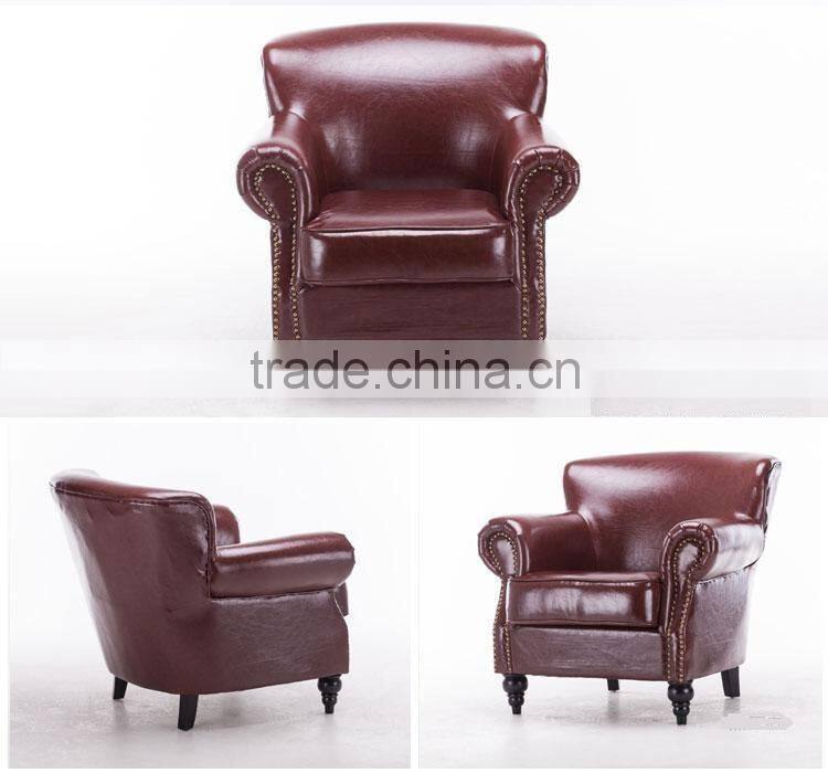 Luxry Retro PU leather comfortable sofa Y196