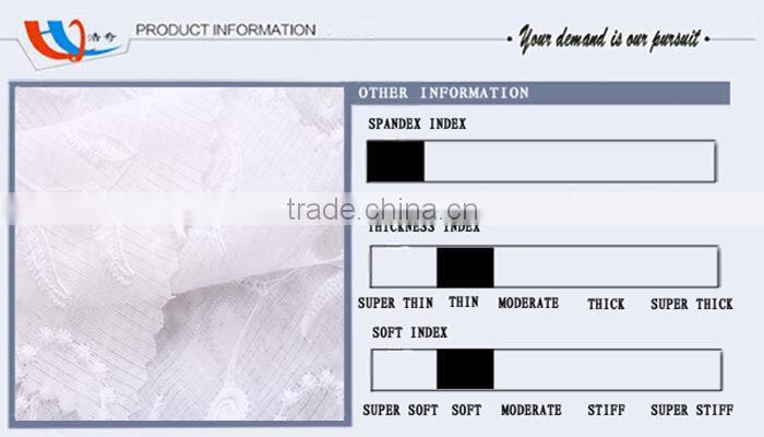 2014/2015 cheap embroidered cotton polyester fabric for brand new women clothing