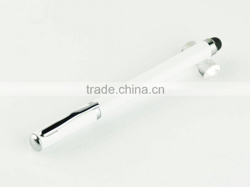 Metal 2 IN 1 Stylus Touch Screen Pen For iPhone iPad iPod Samsung HTC TC-TS005