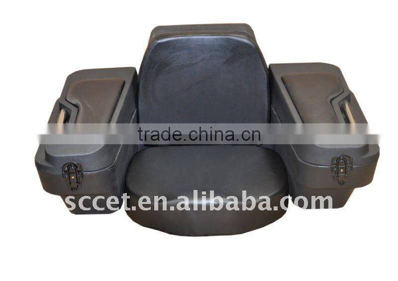 Black ATV Rear Box with Seat,Rear Hard ATV Boxes
