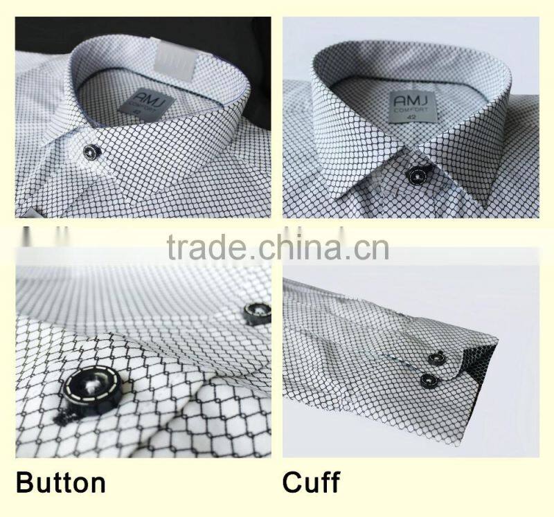 High quality new arrival mens top design dress shirts OEM service