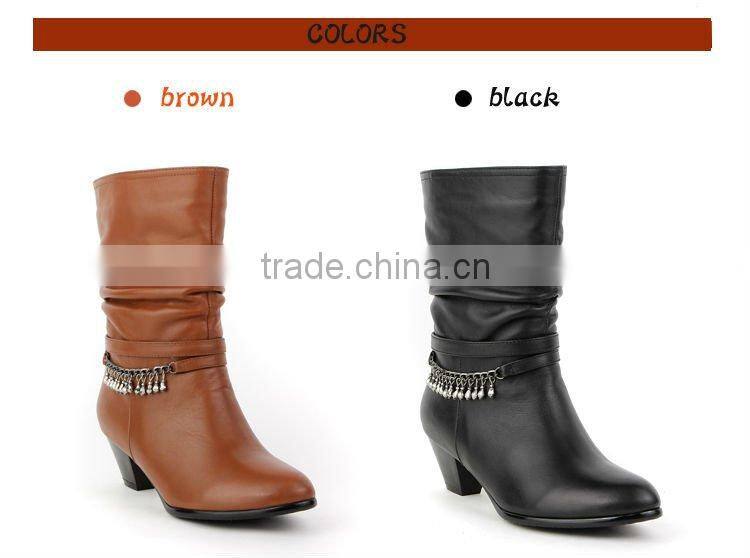 Rubber sole lady shoe boot for your choice